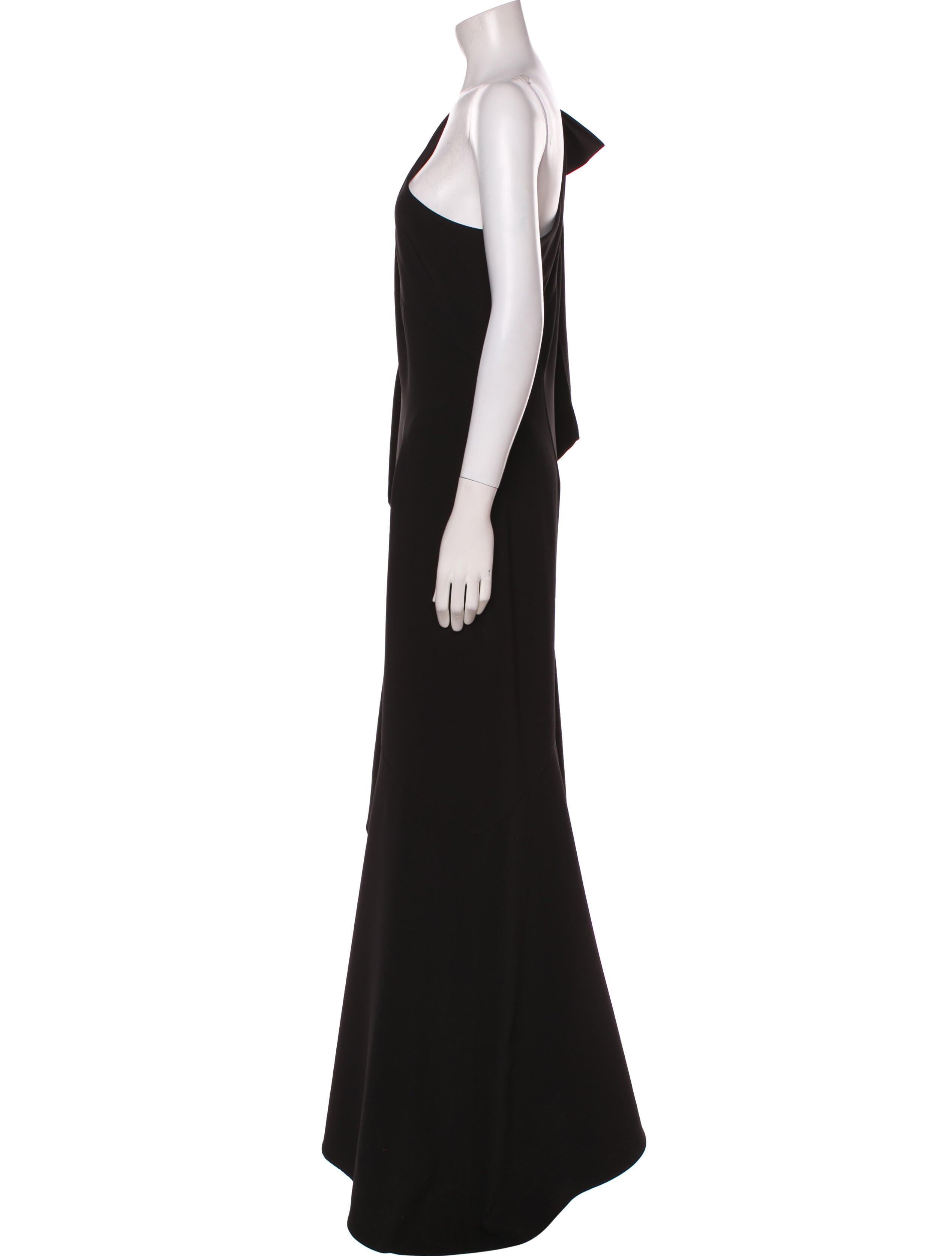 Marchesa Notte One-Shoulder Long Dress