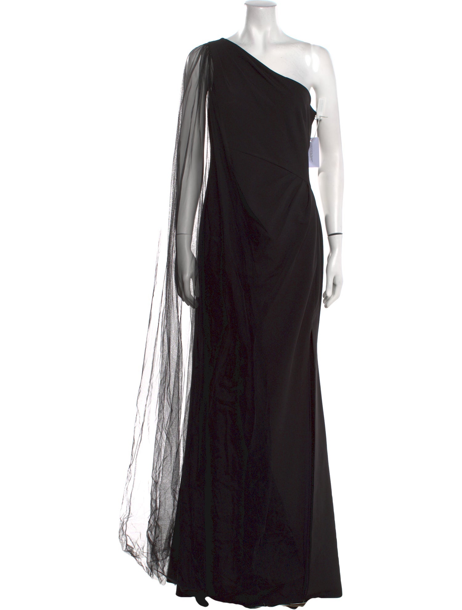 Marchesa Notte One-Shoulder Long Dress