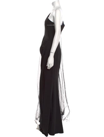 Marchesa Notte One-Shoulder Long Dress