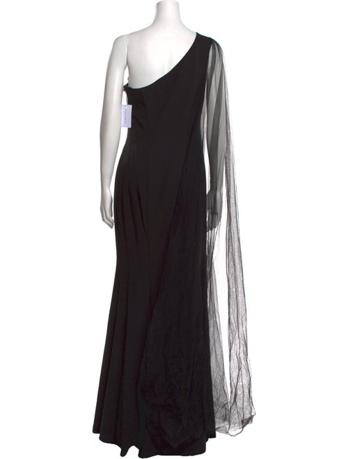 Marchesa Notte One-Shoulder Long Dress