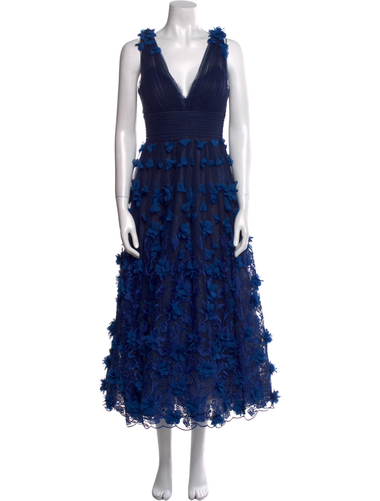 Marchesa Notte Lace Pattern Long Dress w/ Tags