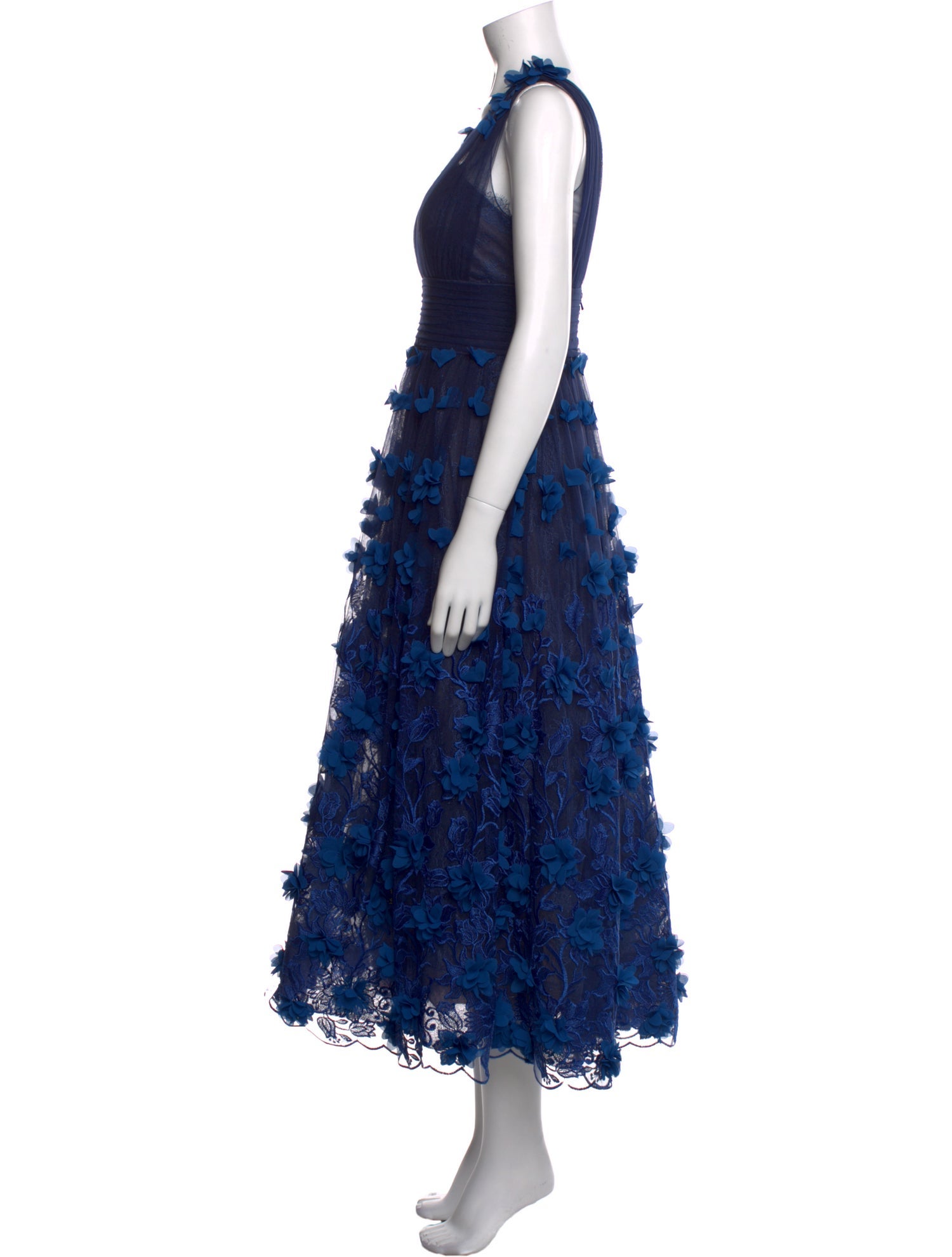 Marchesa Notte Lace Pattern Long Dress w/ Tags