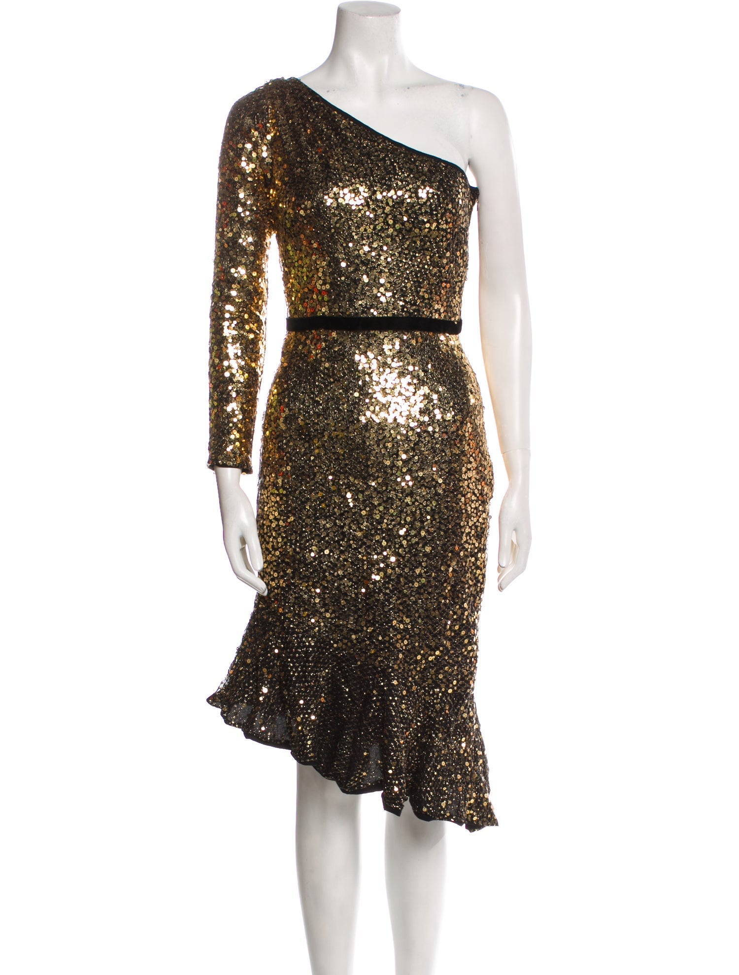 Marchesa Notte Nylon Knee-Length Dress