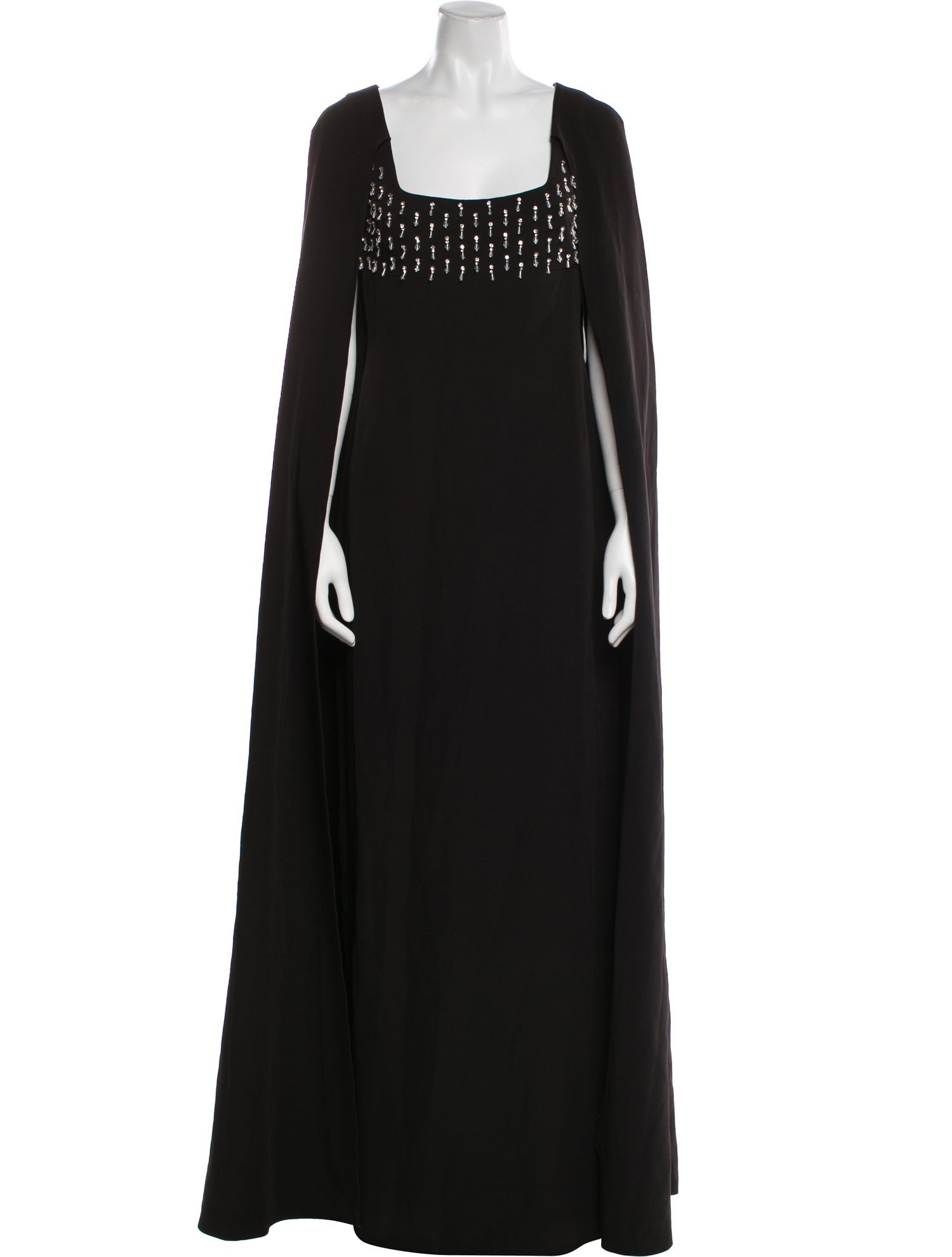 Marchesa Notte Square Neckline Long Dress