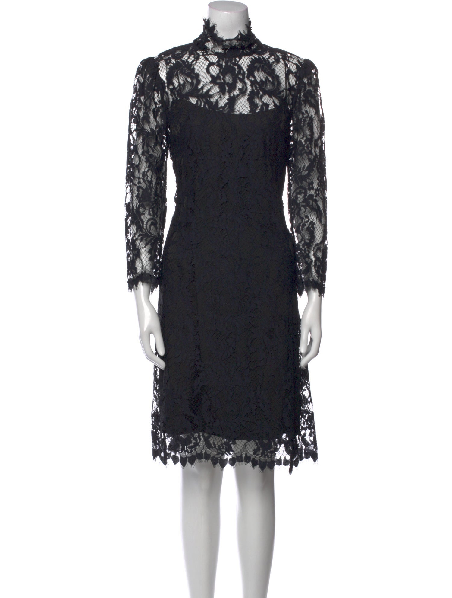 Marchesa Notte Lace Pattern Knee-Length Dress w/ Tags