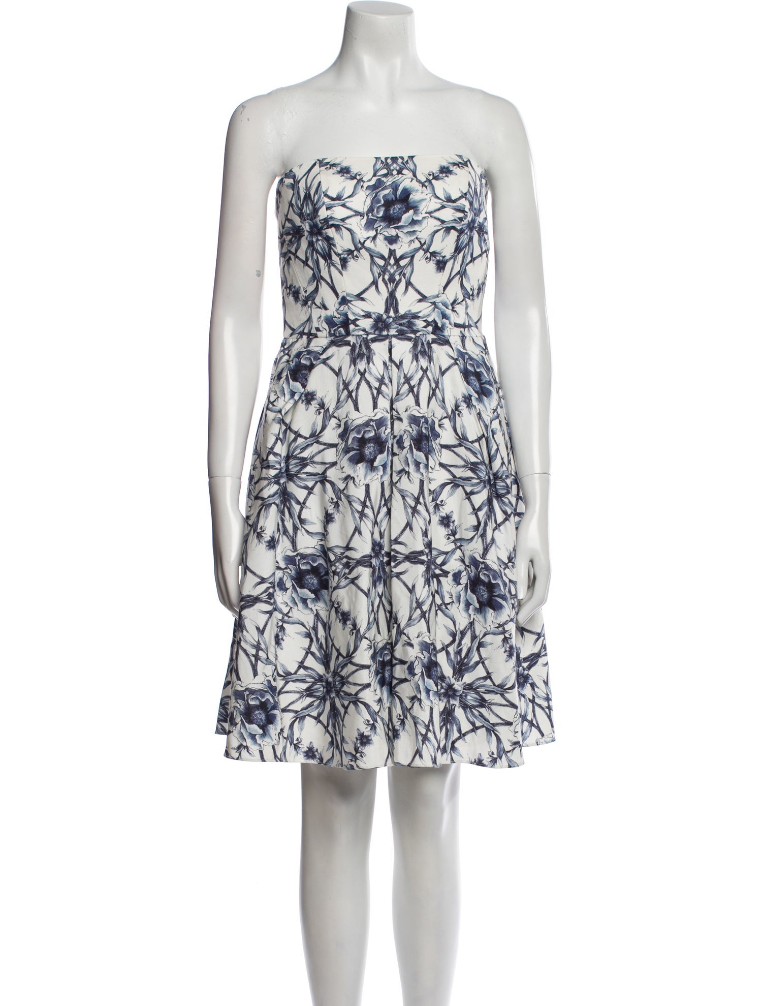 Marchesa Notte Floral Print Mini Dress w/ Tags