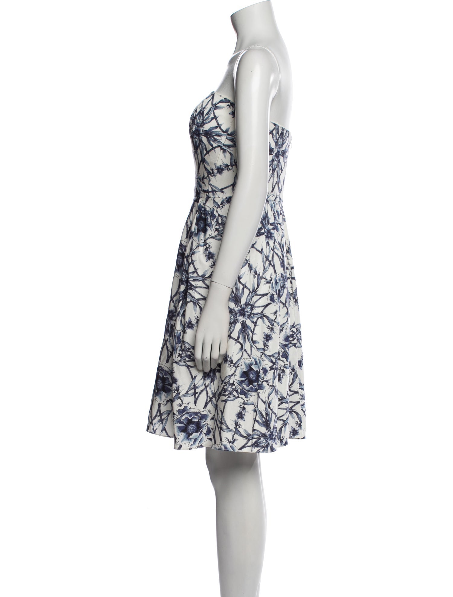 Marchesa Notte Floral Print Mini Dress w/ Tags