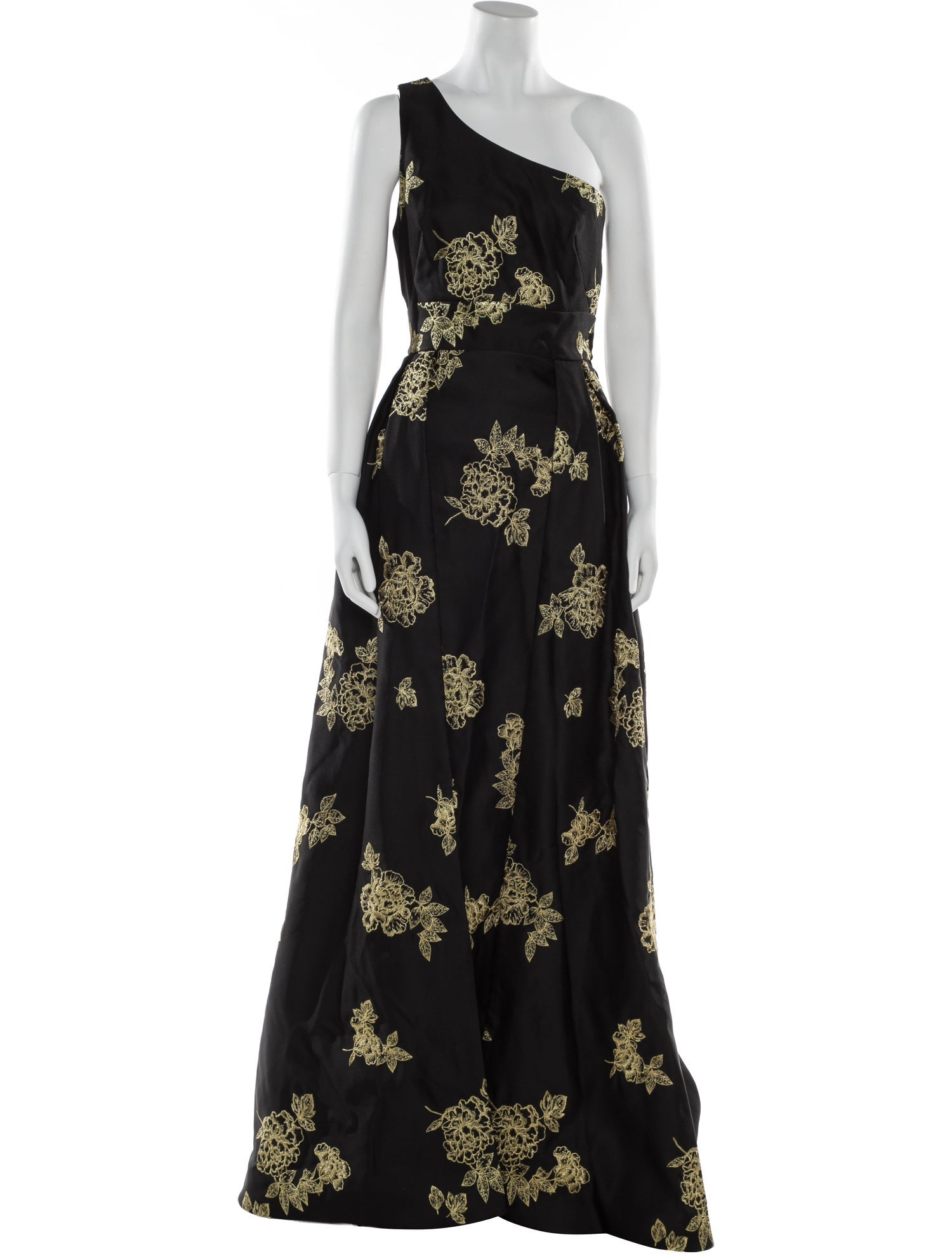 Marchesa Notte Floral Print Long Dress
