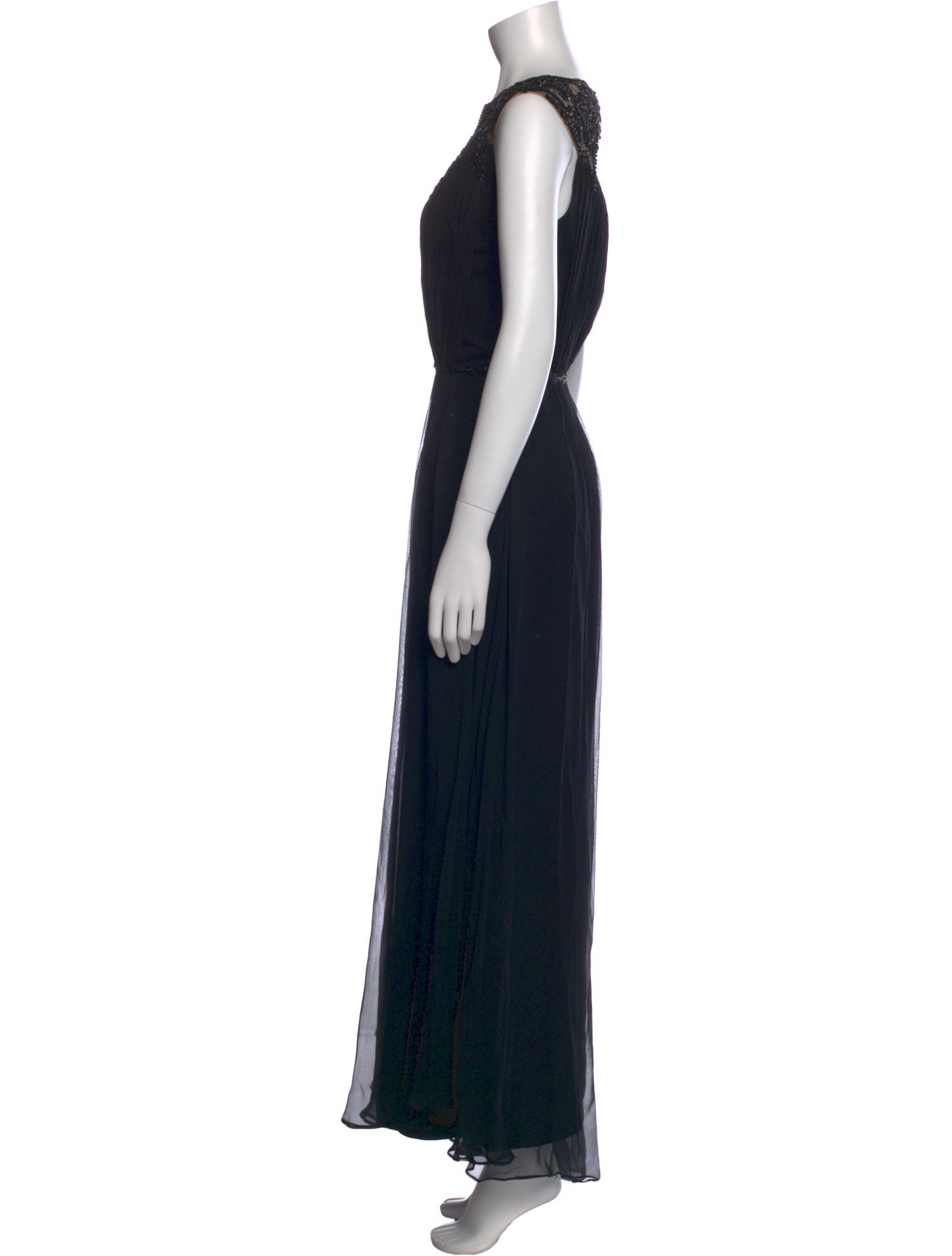 Marchesa Notte Silk Long Dress