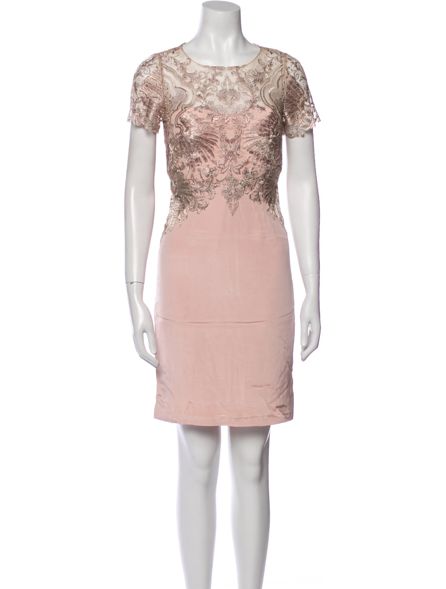 Marchesa Notte Silk Mini Dress
