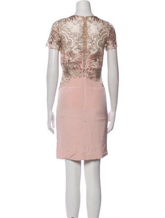 Marchesa Notte Silk Mini Dress