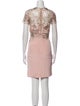 Marchesa Notte Silk Mini Dress