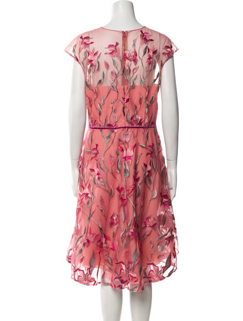 Marchesa Notte Nylon Midi Length Dress