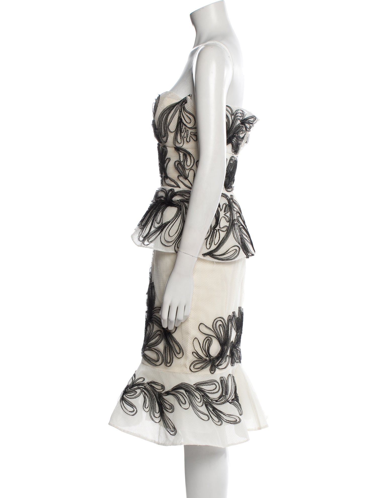 Marchesa Notte Printed Mini Dress