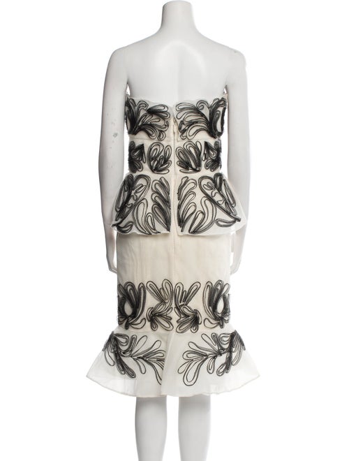 Marchesa Notte Printed Mini Dress