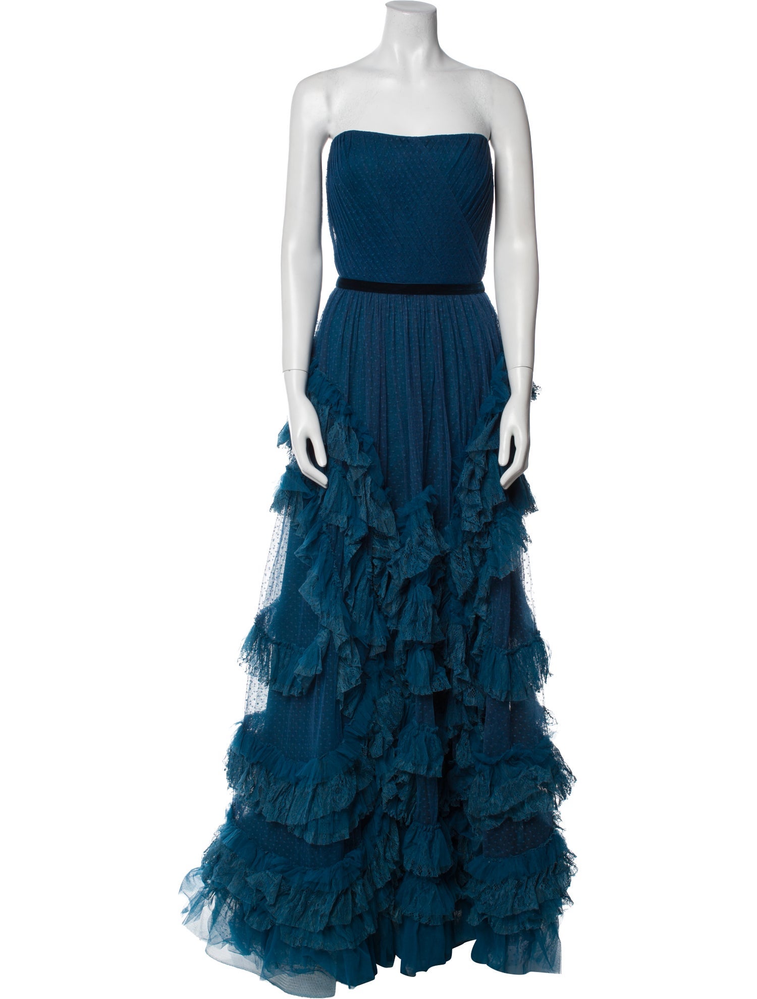 Marchesa Notte Strapless Long Dress