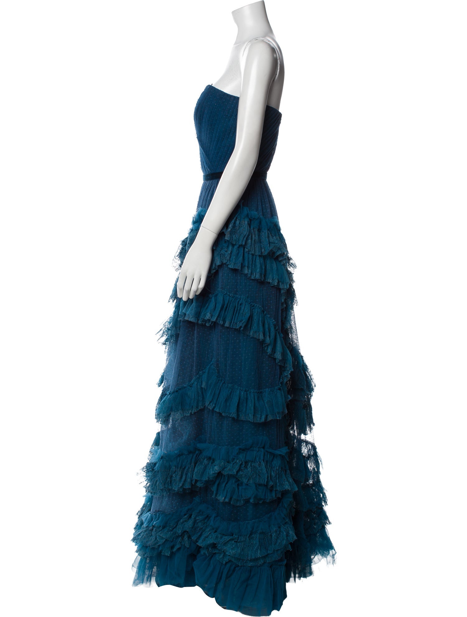 Marchesa Notte Strapless Long Dress