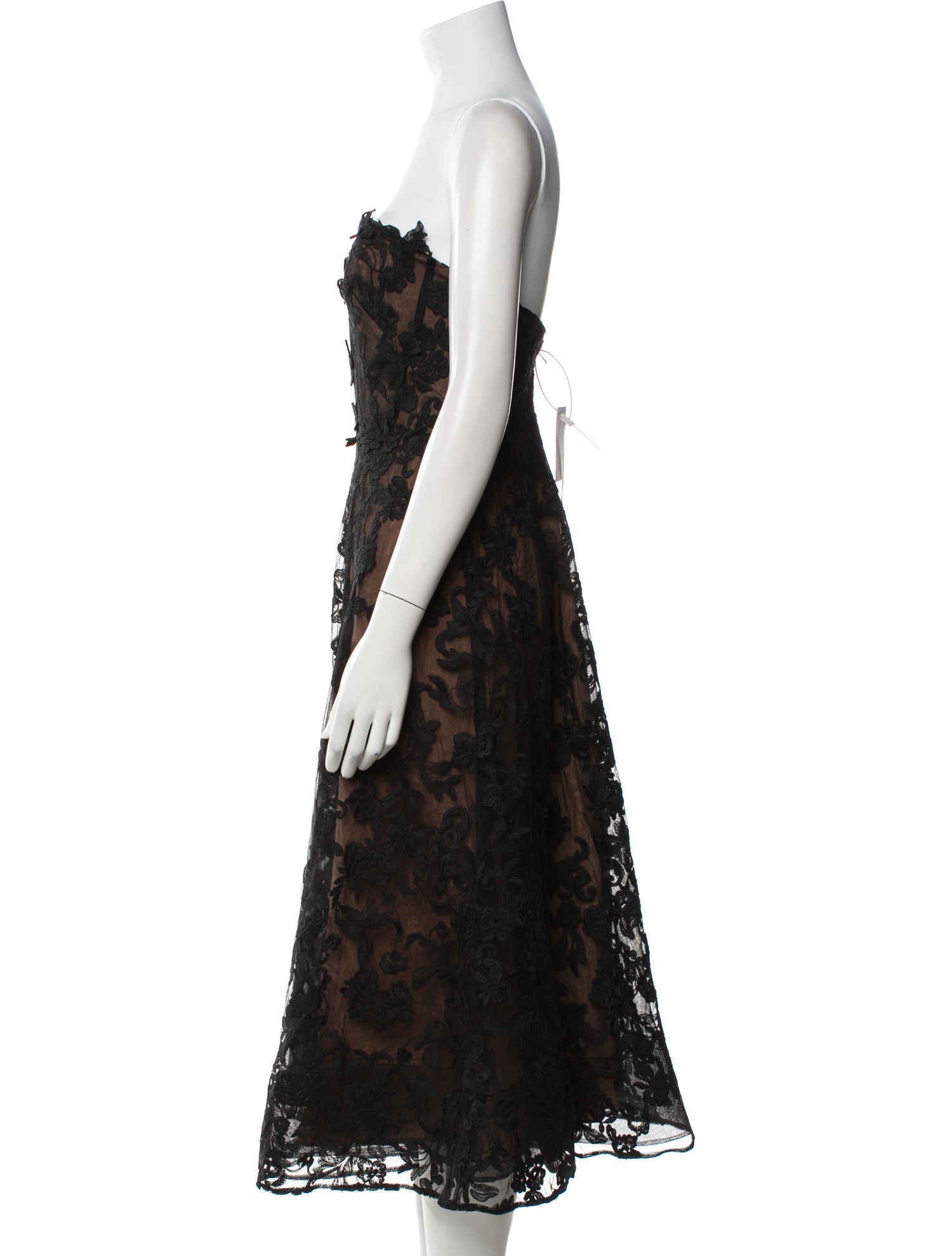 Marchesa Notte Lace Pattern Knee-Length Dress w/ Tags