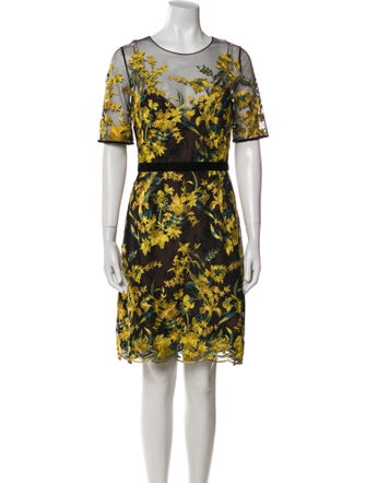 Marchesa Notte Nylon Knee-Length Dress