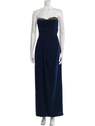 Marchesa Notte Strapless Long Dress