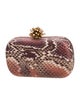 Marchesa Notte Embossed Leather Clutch