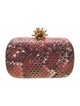 Marchesa Notte Embossed Leather Clutch
