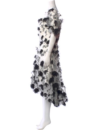 Marchesa Notte Nylon Midi Length Dress