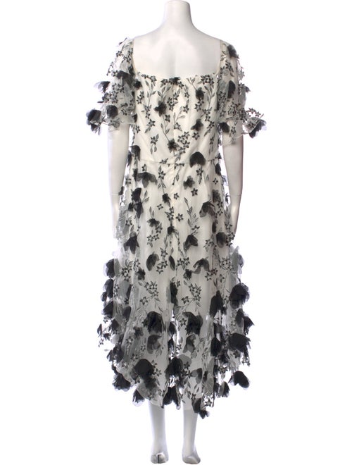 Marchesa Notte Nylon Midi Length Dress