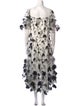 Marchesa Notte Nylon Midi Length Dress