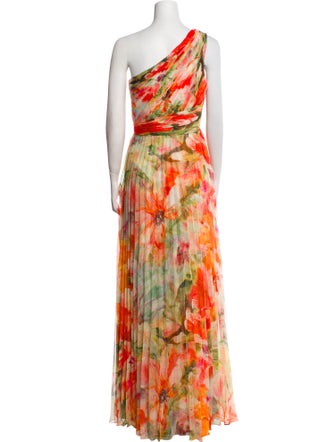 Marchesa Notte Floral Print Mini Dress