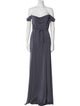 Marchesa Notte Off-The-Shoulder Long Dress