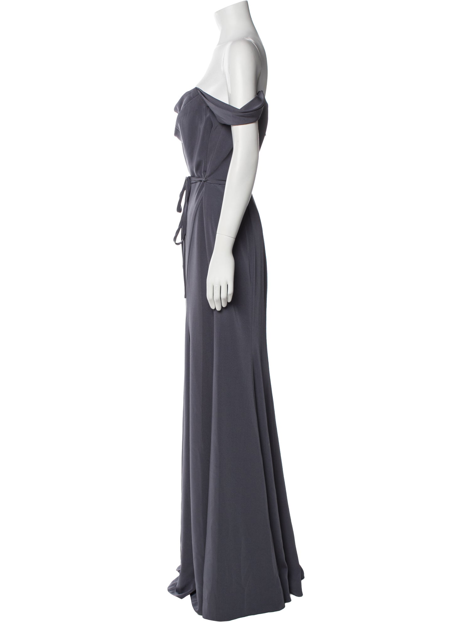 Marchesa Notte Off-The-Shoulder Long Dress