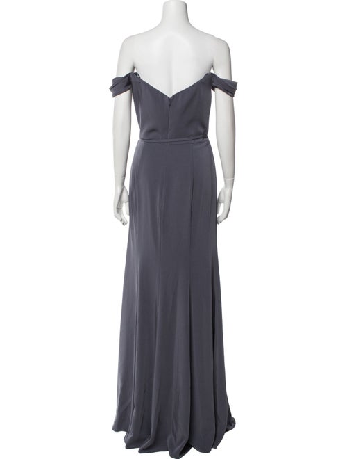 Marchesa Notte Off-The-Shoulder Long Dress