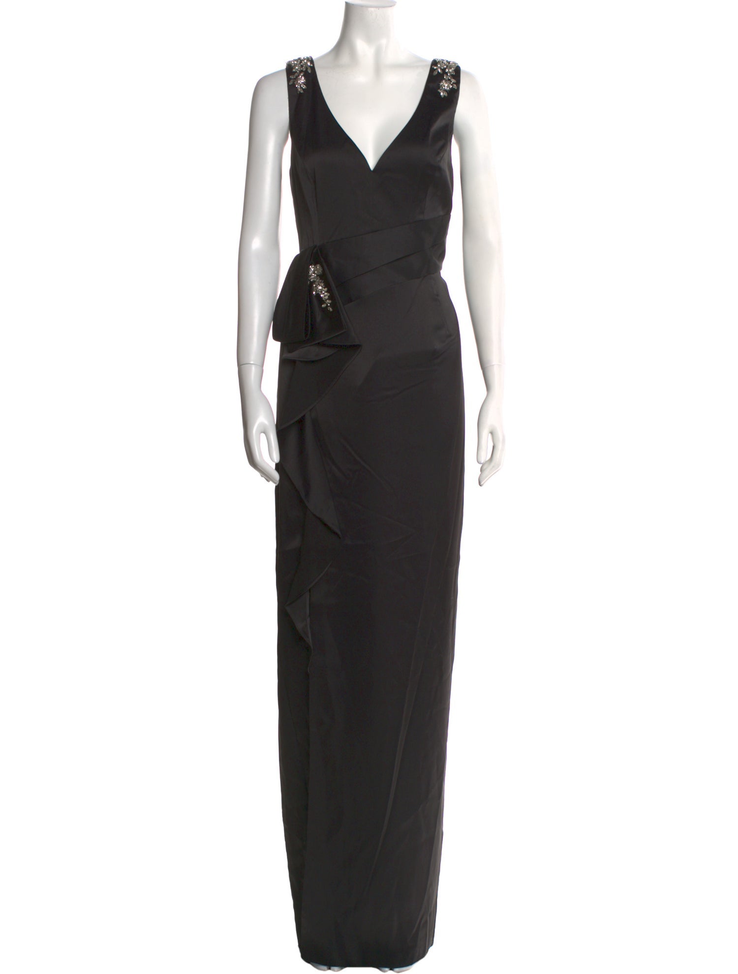 Marchesa Notte V-Neck Long Dress w/ Tags
