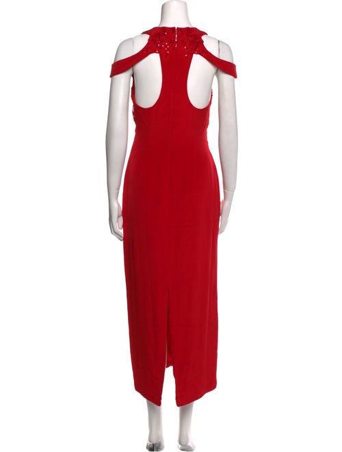 Marchesa Notte Square Neckline Long Dress