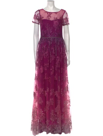 Marchesa Notte Nylon Long Dress