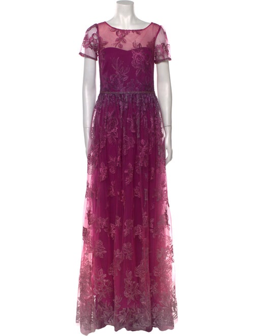 Marchesa Notte Nylon Long Dress