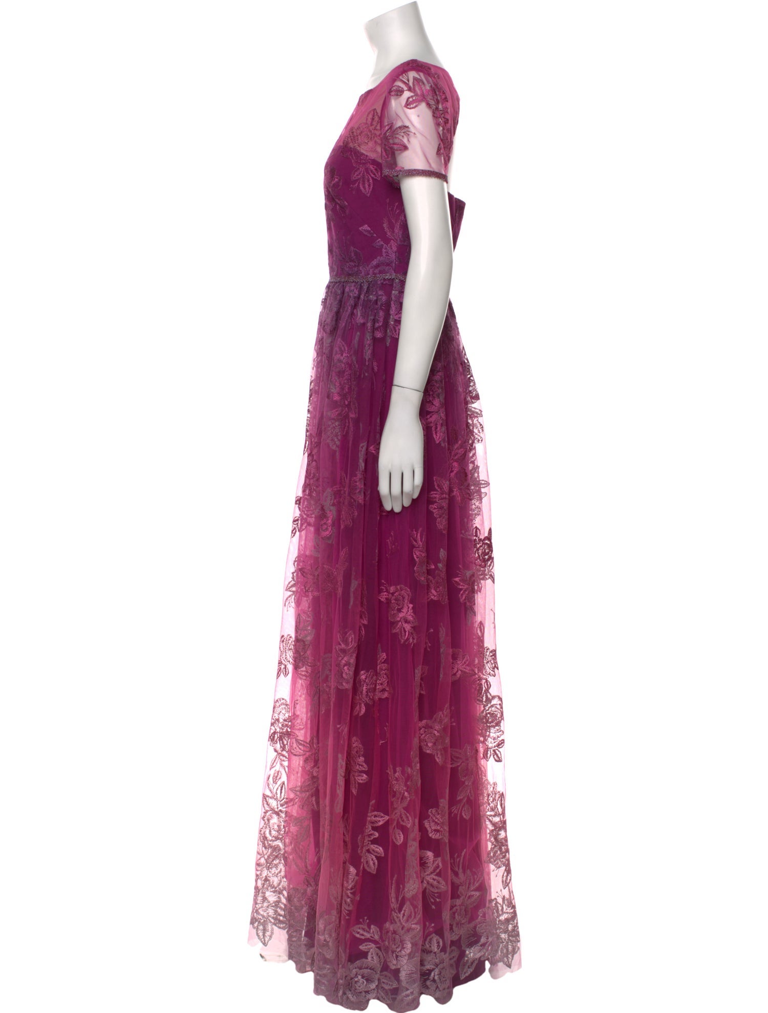 Marchesa Notte Nylon Long Dress