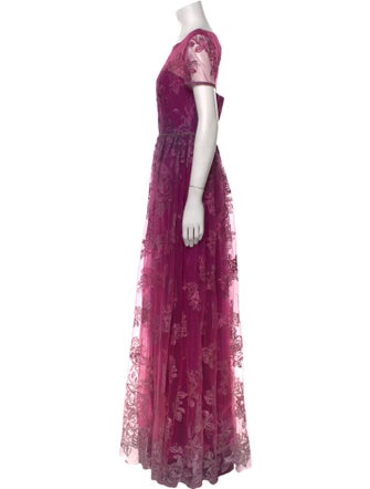 Marchesa Notte Nylon Long Dress