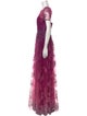 Marchesa Notte Nylon Long Dress