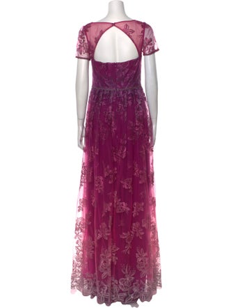 Marchesa Notte Nylon Long Dress