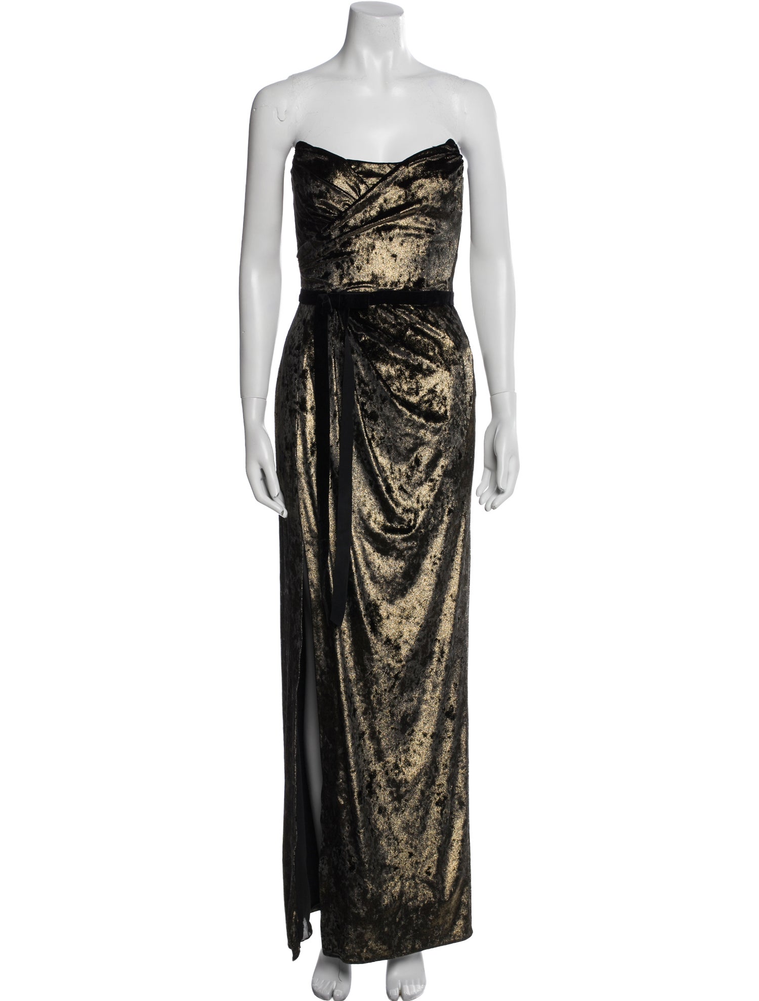 Marchesa Notte Strapless Long Dress
