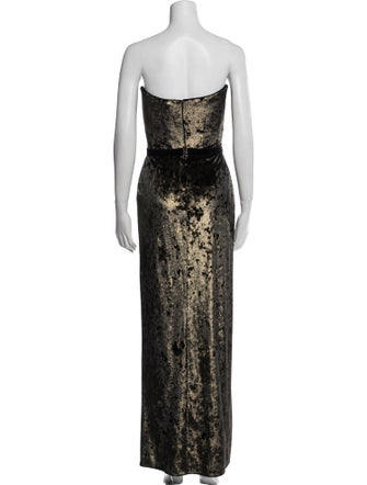Marchesa Notte Strapless Long Dress
