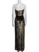 Marchesa Notte Strapless Long Dress