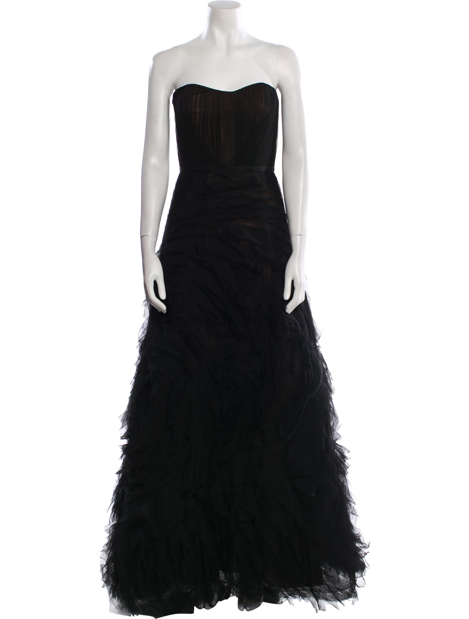 Marchesa Notte Strapless Long Dress w/ Tags