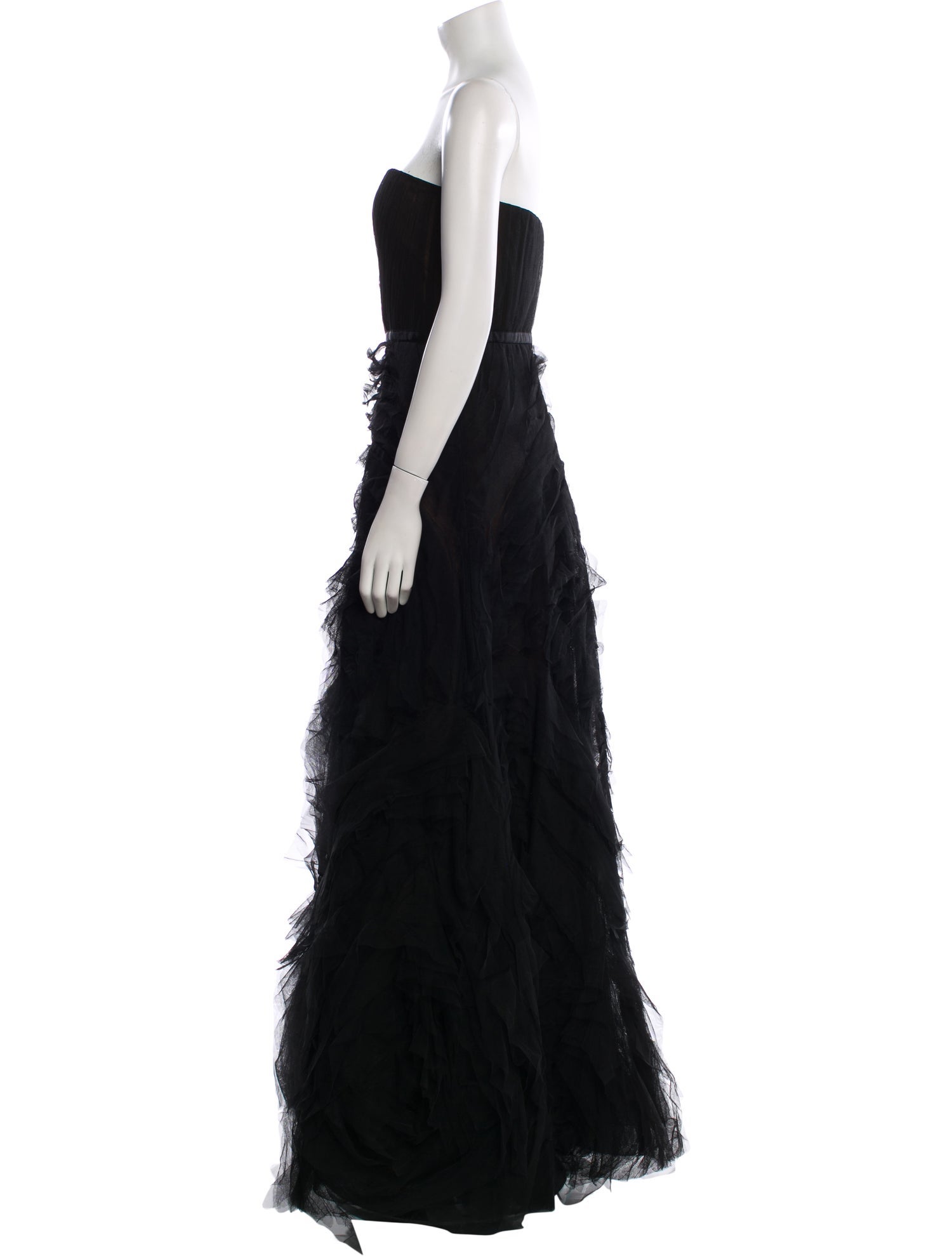 Marchesa Notte Strapless Long Dress w/ Tags