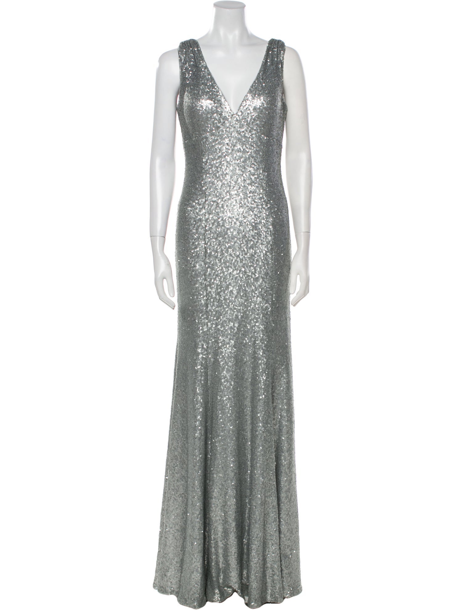 Marchesa Notte V-Neck Long Dress w/ Tags