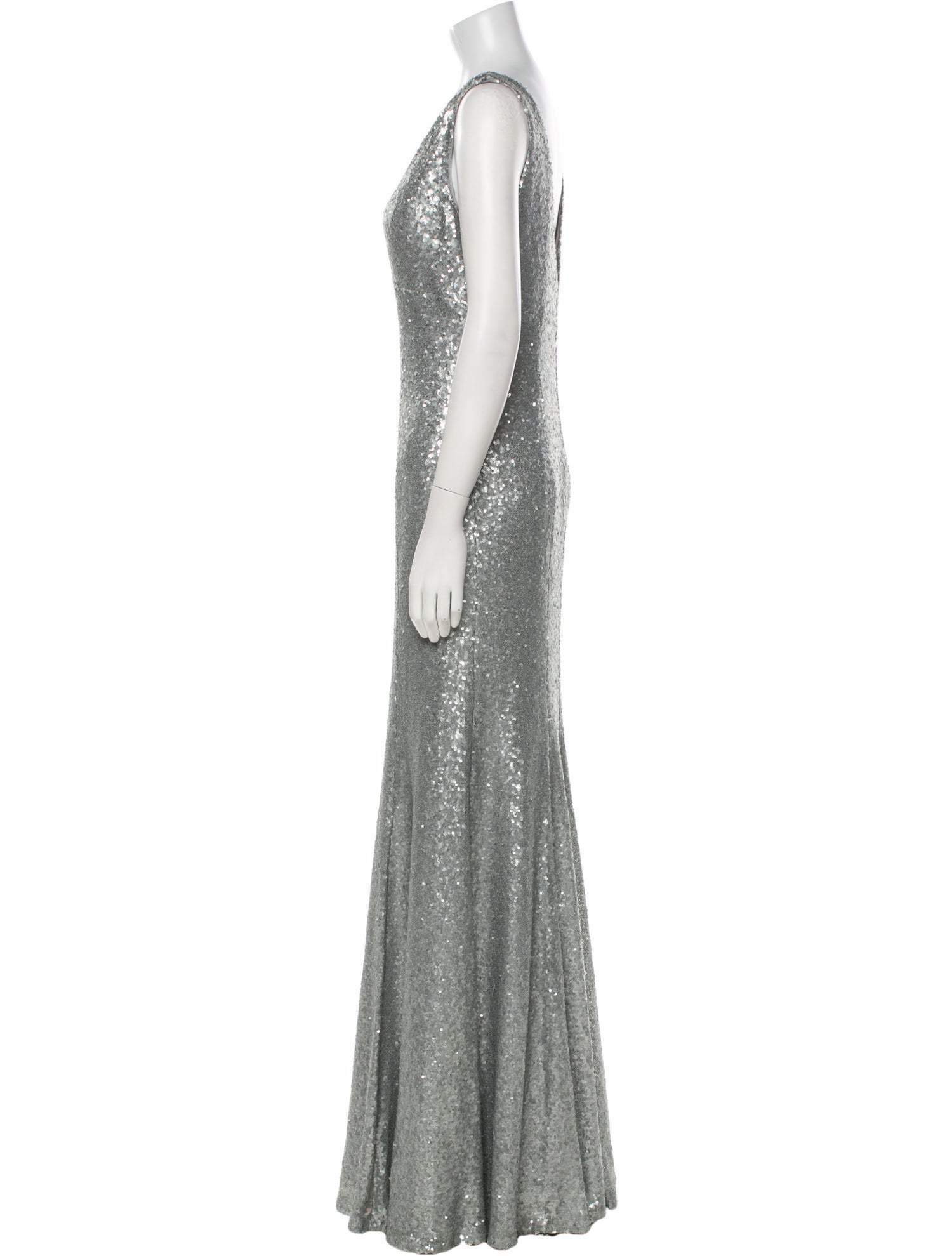 Marchesa Notte V-Neck Long Dress w/ Tags