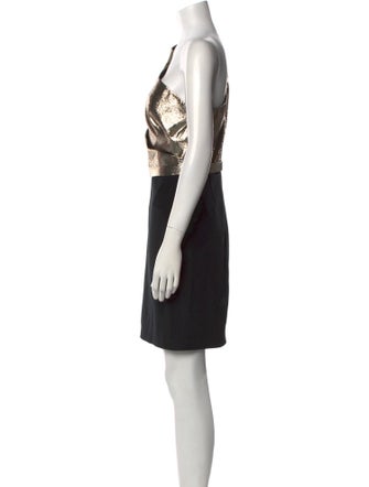 Marchesa Notte Silk Mini Dress