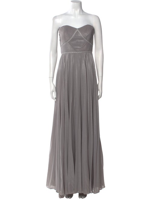 Marchesa Notte Strapless Long Dress
